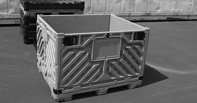 Collapsible Pallet Bin Storage System